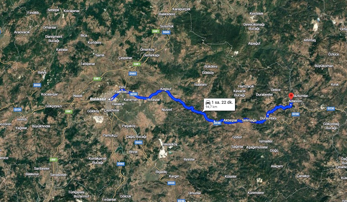  DURSUNBEY ADAÖREN KÖYÜNDE 2.633 M²  TARLAMIZ SATILIKTIR. - BALIKESİR DURSUNBEY fotoğraf 5